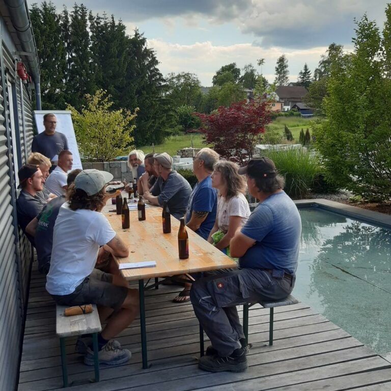 Teammeeting bei Galabau Bierschenk