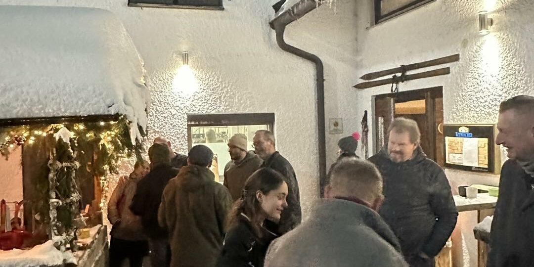 Weihnachtsfeier Mitarbeiter bei der Weihnachtsfeier