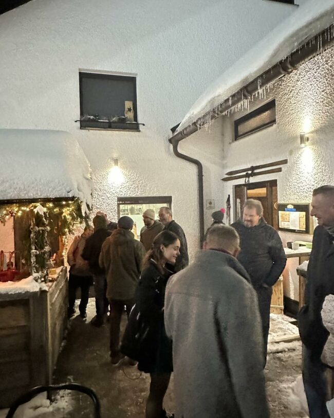 Weihnachtsfeier Mitarbeiter bei der Weihnachtsfeier