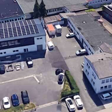 Luftaufnahme vom Firmengelände von Elektro Gerlitz in Bayreuth